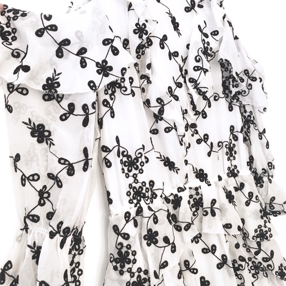 FINAL🚨DONATING SOON‼️ Joie Alpheus Silk Floral-Eyelet Ruffled Dress - Picture 10 of 10